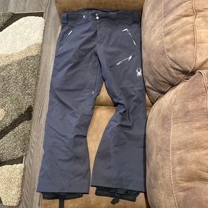 Men’s large Spyder ski pants gray